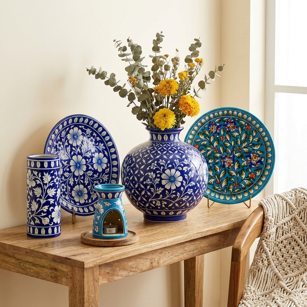 Blue Pottery