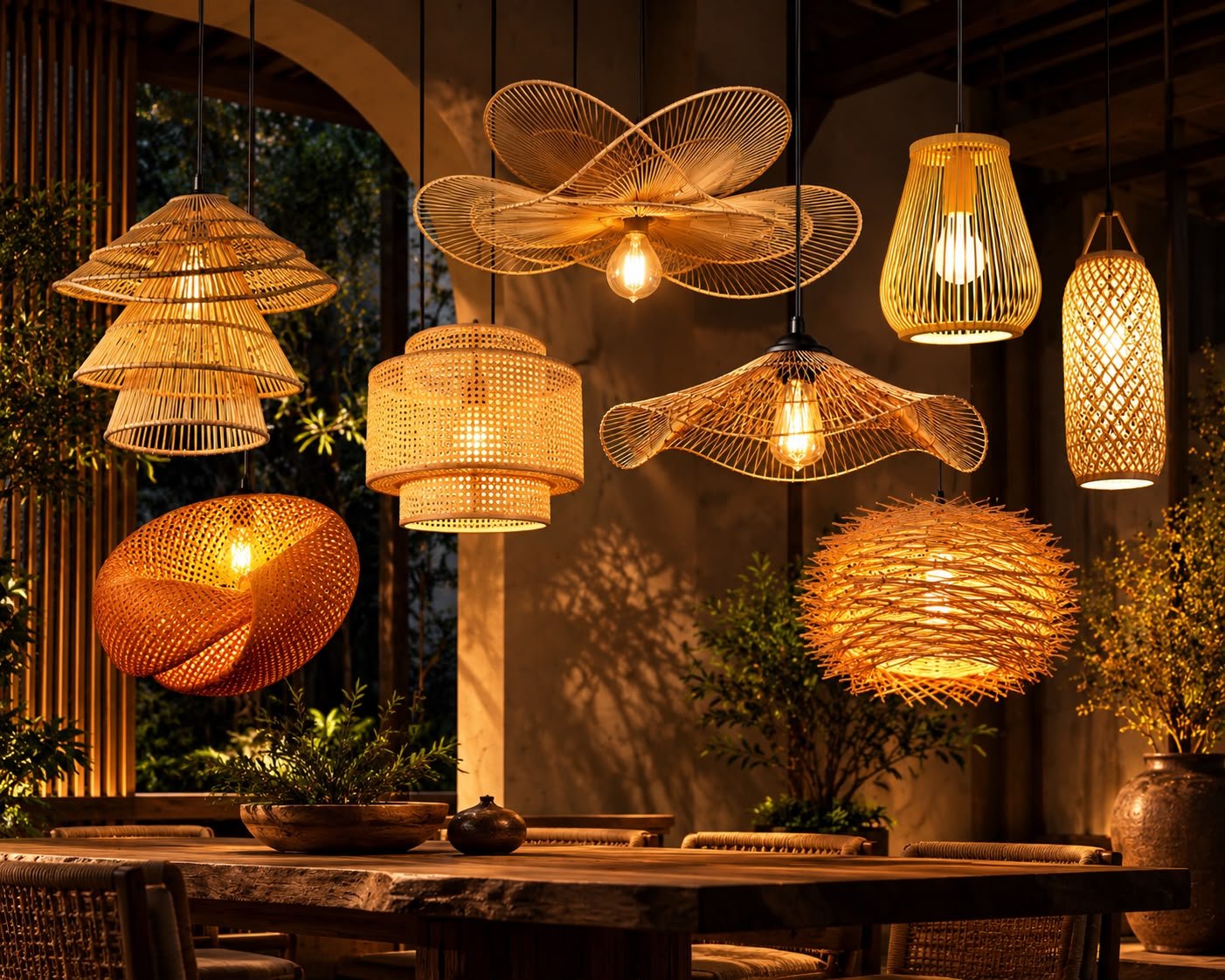 Bamboo Lamp Shade