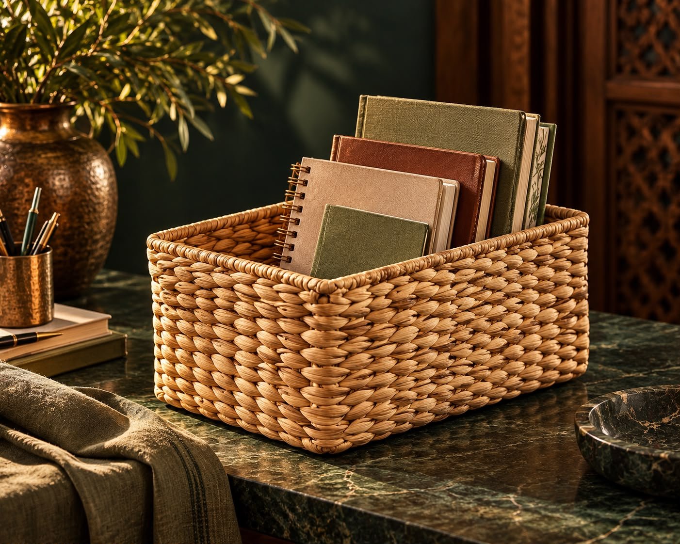 Banana Fiber Rectangular Basket