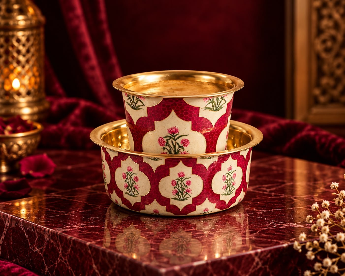 Coffee Cup - Brass Meenakari Collection