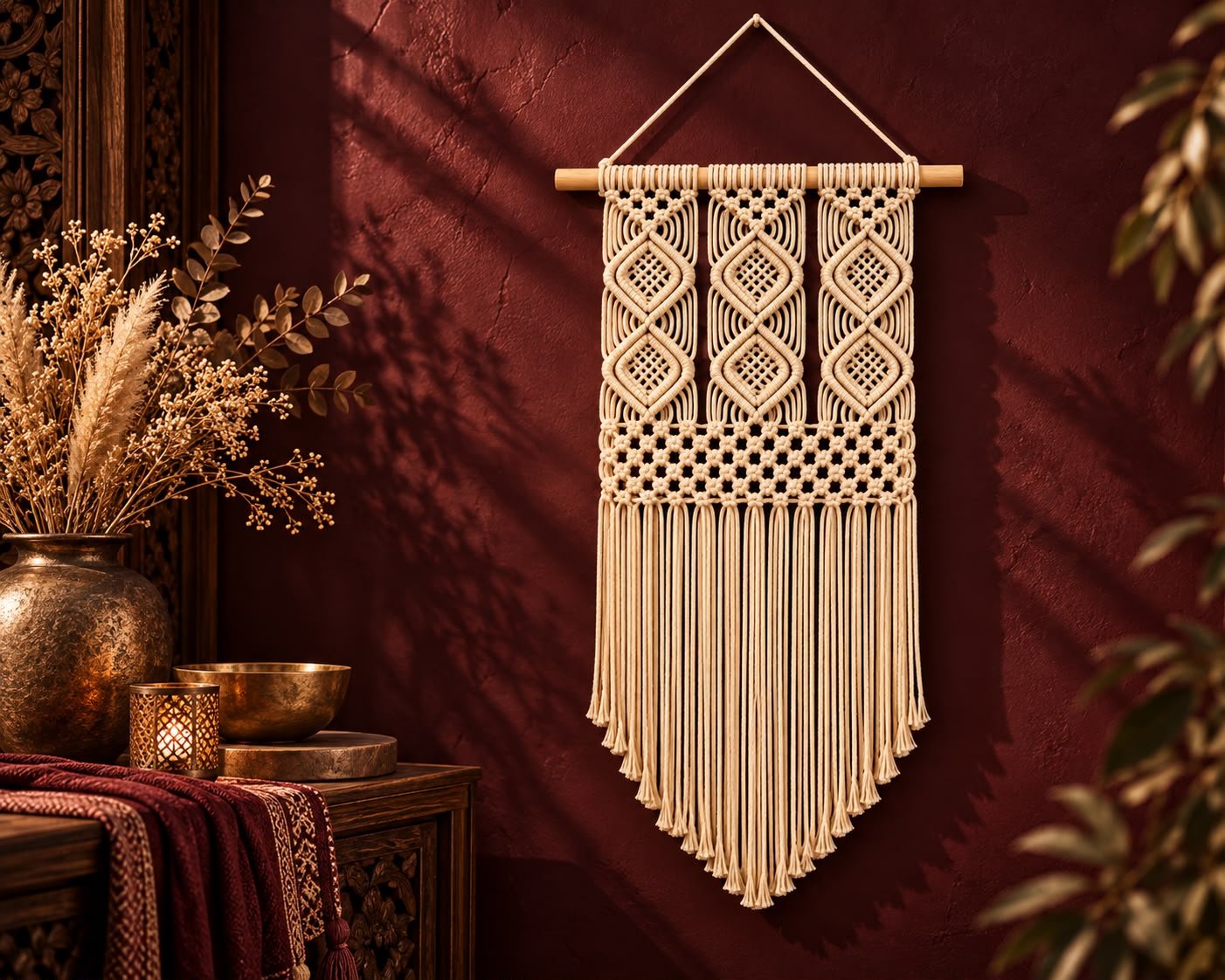 Bamboo Bell Pendant – Open Diamond