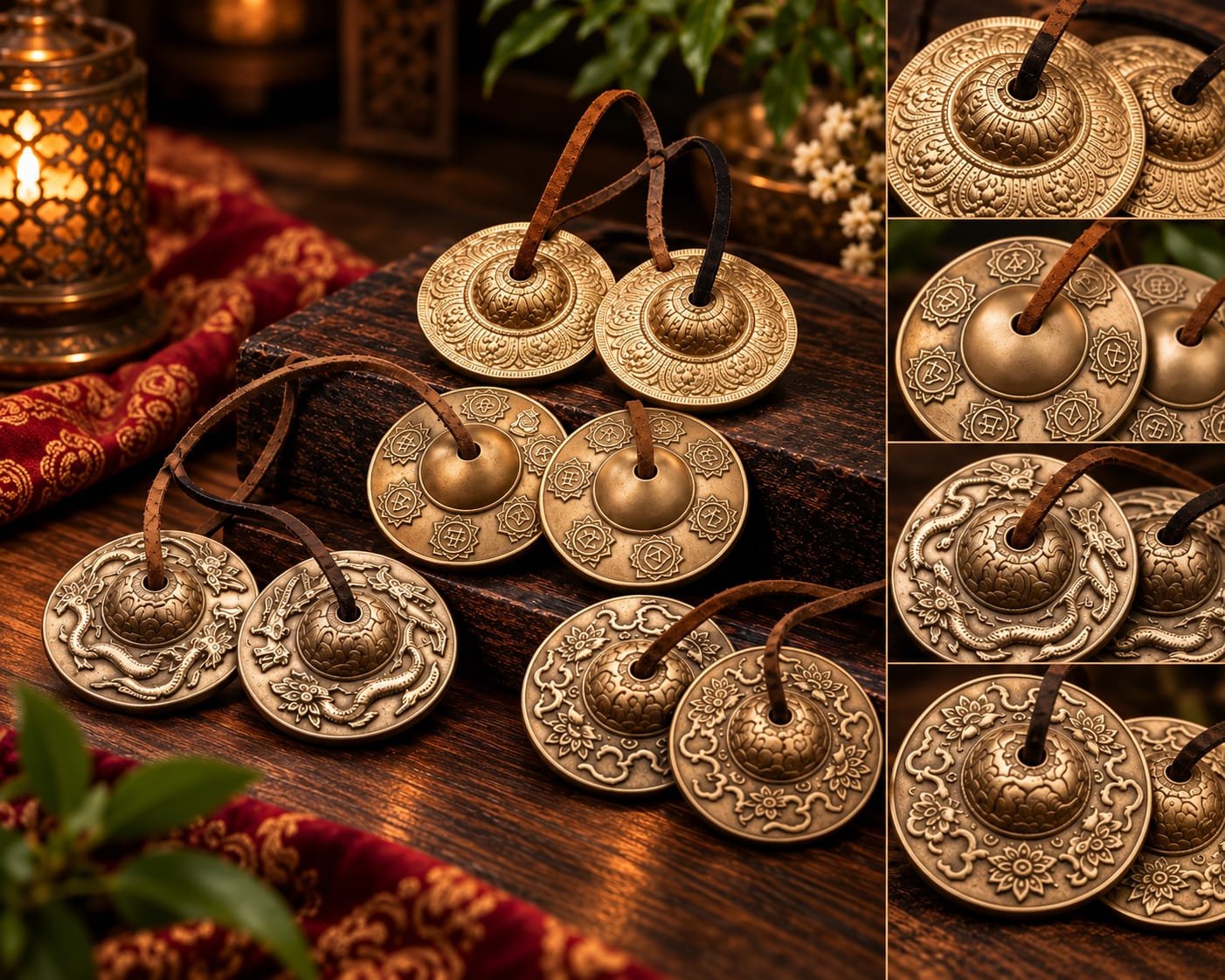 Tingsha cymbal pair for meditation and sound healing